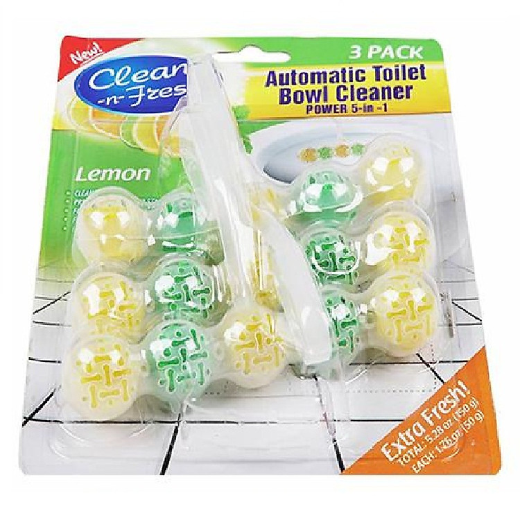 Gói Viên Vệ Sinh và Khử Mùi Toilet Clean – N – Fresh (1 gói x 3 vỉ treo)