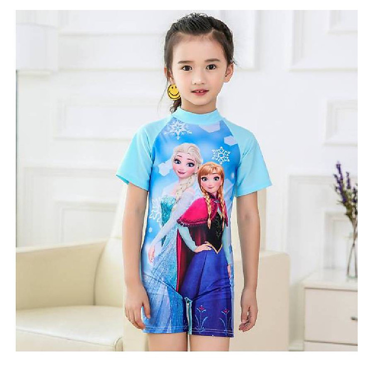 Bộ đồ bơi liền thân cho bé gái Elsa