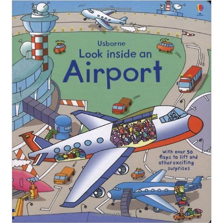Sách Usborne Look inside an Airport