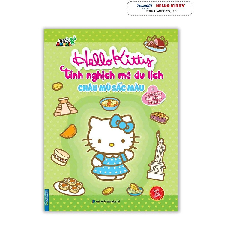 Hello Kitty Tinh Nghịch Mê Du Lịch – Châu Mỹ Sắc Màu – Tô Màu Và Dán Hình Sticker