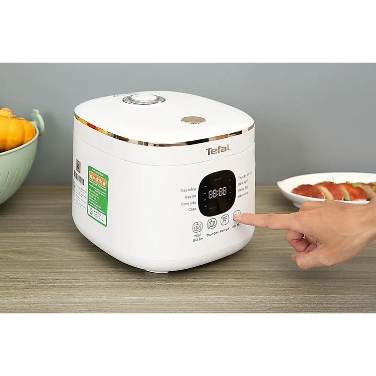 Nồi Cơm Điện Tử Tefal RK515168 0.7L BEGIE, công suất 350W - Bảo hành chính hãng 2 năm, hàng nhập khẩu.