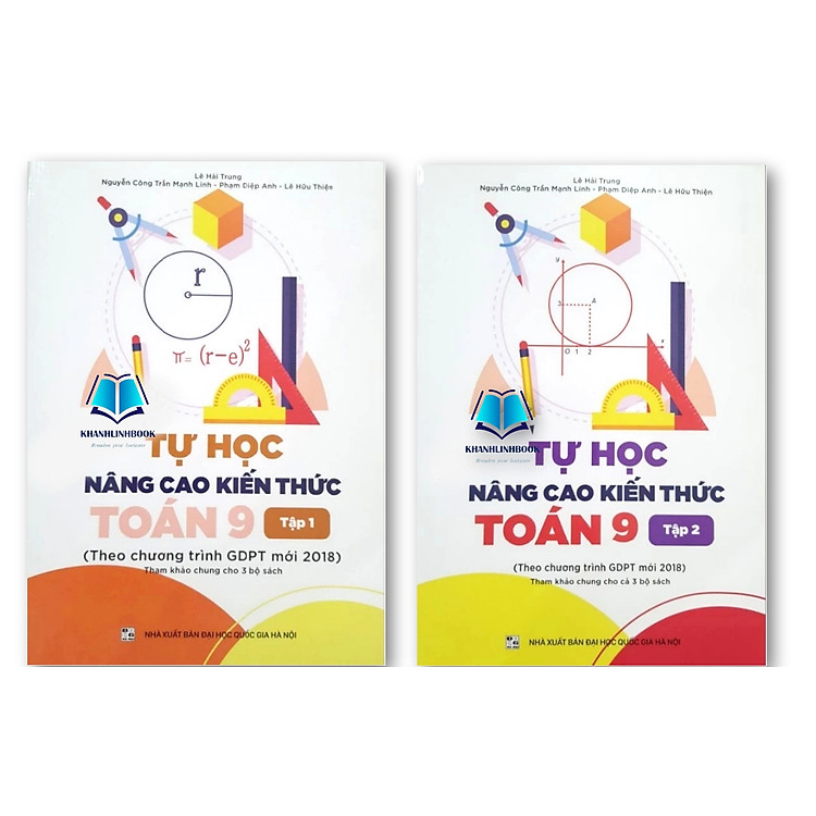 Sách - Tự học Nâng cao kiến thức Toán 9 - tập 1 + 2 (Kết nối tri thức)