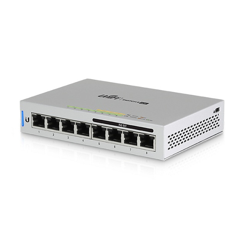 Thiết bị chuyển mạch thông minh Switch Gigabit 8 Port Unifi US-8 - Hàng chính hãng