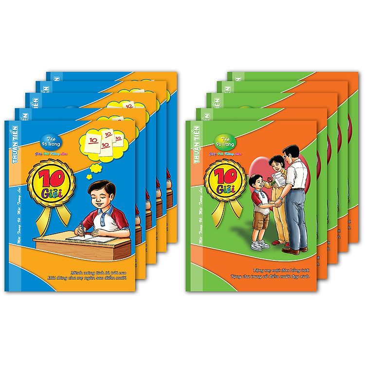 Lốc 10 Quyển Tập học sinh 96 Trang 10 Giỏi-mẫu ngẫu nhiên