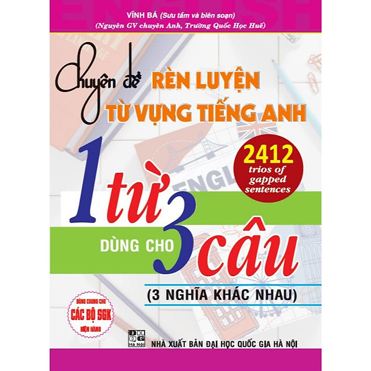 Chuyên Đề Rèn Luyện Từ Vựng Tiếng Anh 1 Từ Dùng Cho 3 Câu