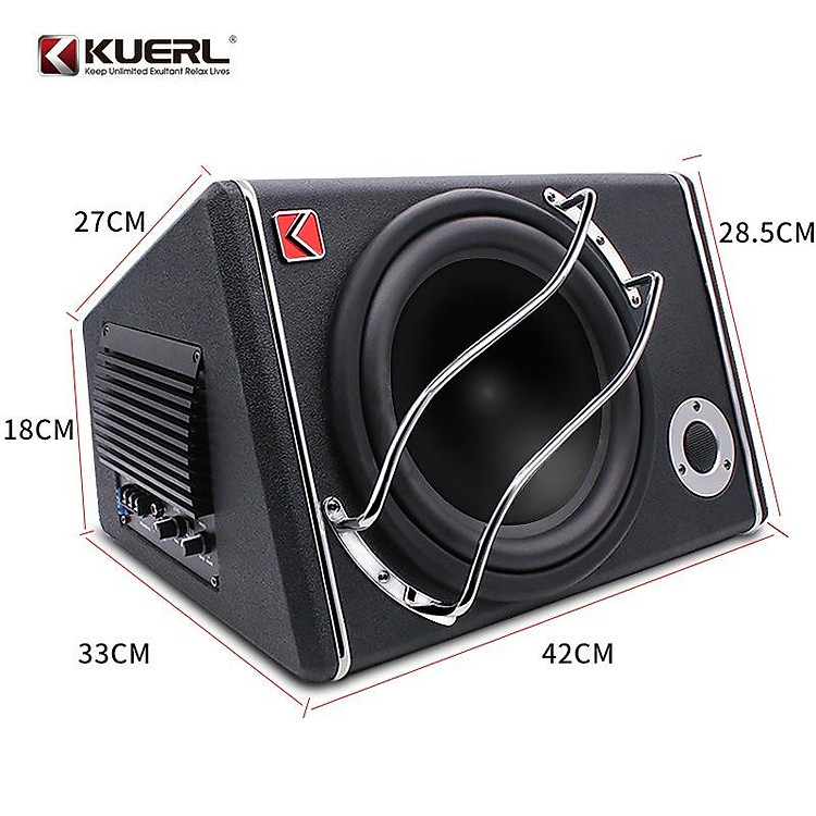 Loa Sub Hơi ô tô KE1021APR 5,5 kg Siêu Trầm Công Suất Lớn 1200W 20HZ-250HZ Đẳng Cấp Độ Loa Xe Hơi Loa Bass ấm áp