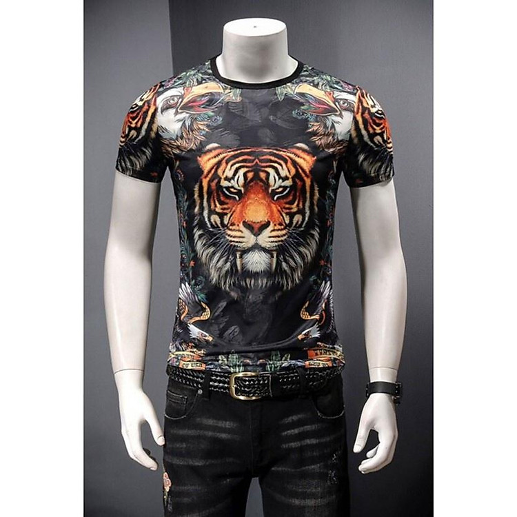 Áo thun, ÁO phông nam in 3D hình HỔ ĐẠI BÀNG thun dãn 4 chiều siêu đẹp
