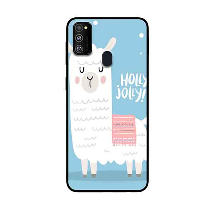 Ốp Lưng in cho Samsung Galaxy M30s Mẫu Cừu Nền Xanh - Hàng Chính Hãng