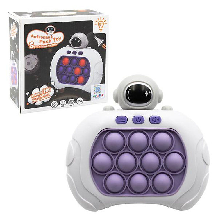 Máy Chơi Game Pop It Astronaut - Tím Chính hãng Giá tốt - Hình ảnh 2