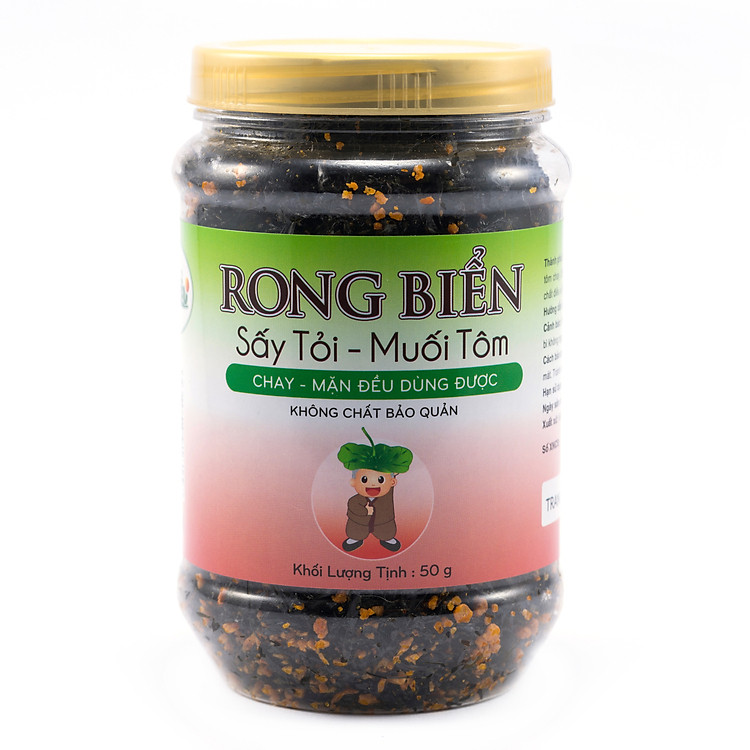 Rong Biển Sấy Tỏi Muối Tôm Chú Tiểu (50g)