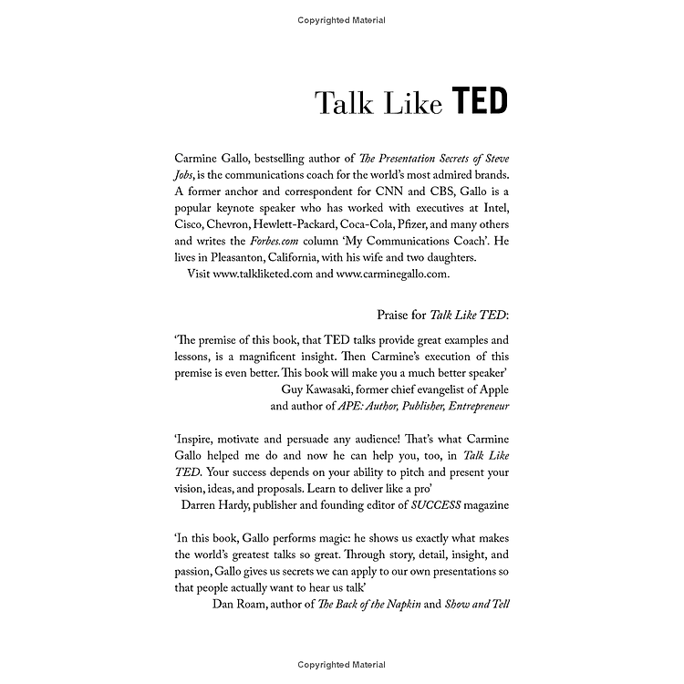 Talk Like TED: The 9 Public Speaking Secrets Of The World's Top Minds - Ảnh 2