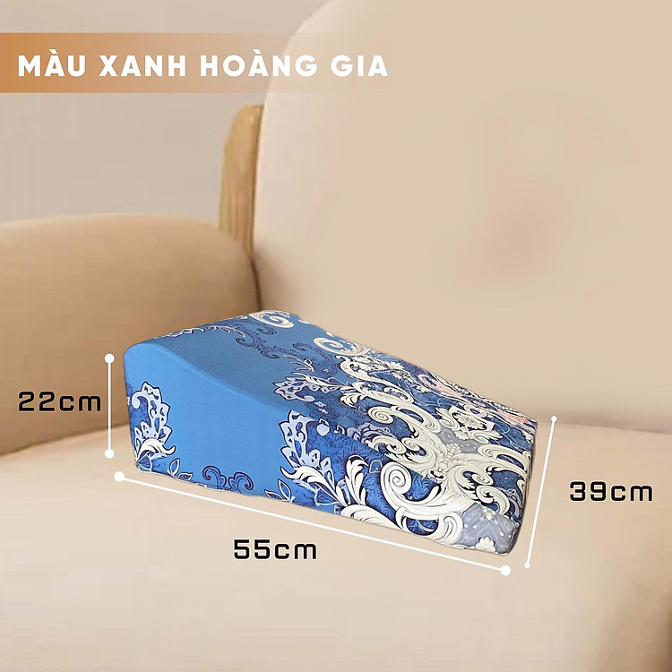 Gối Kê Chân Hanako 22cm – Chuyên Dụng Cho Người Giãn Tĩnh Mạch, Phù Nề Chân