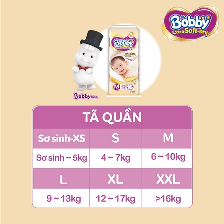 Tã quần Bobby Extra Soft Dry M64 Đảm bảo Giá rẻ - Hình ảnh 3