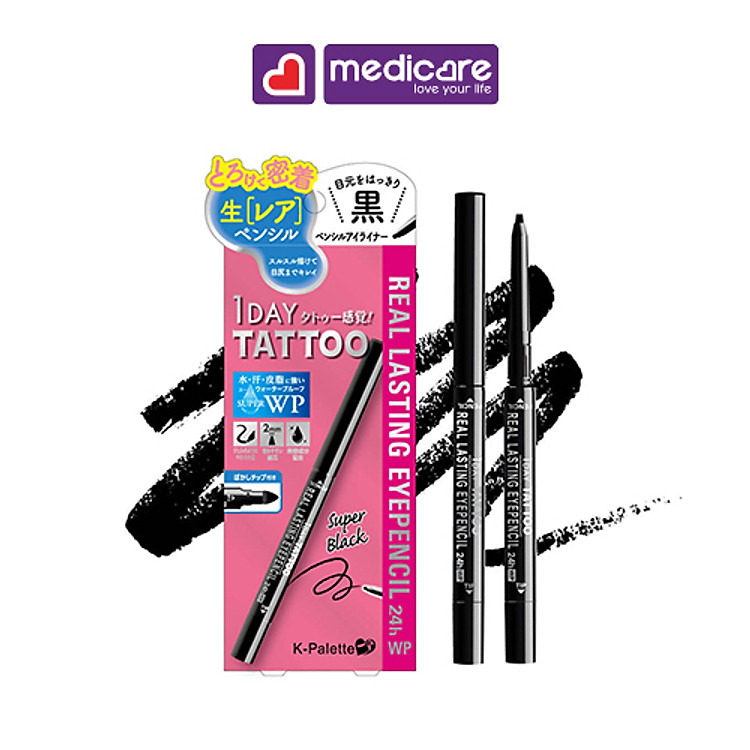 K-Palette Chì kẻ mắt 1 Day Tattoo Real Lasting Eyepencil 0.1g
