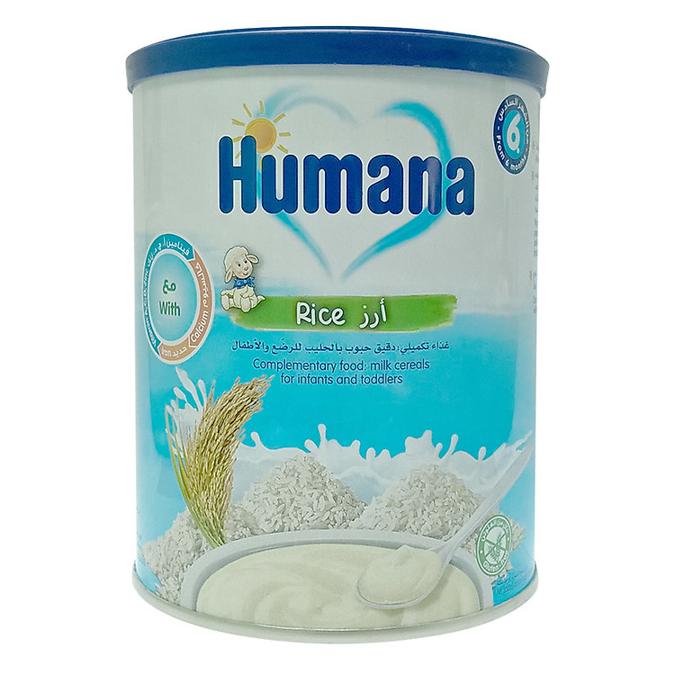 Bột Dinh Dưỡng Ăn Dặm Humana Gạo - Sữa (400g)