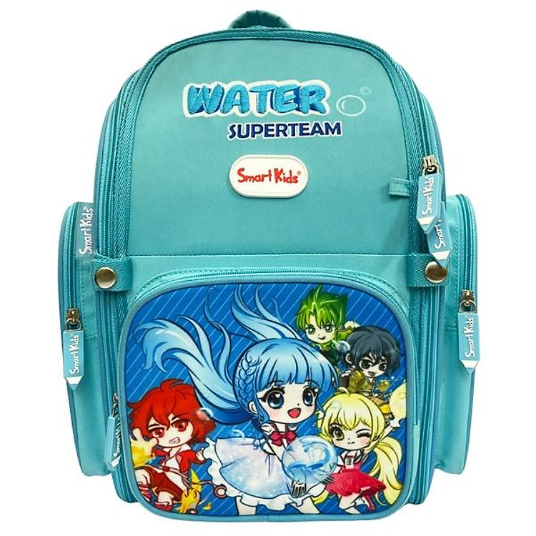 Ba Lô Chống Gù Water Super Team B-011 – Màu Xanh Nhạt