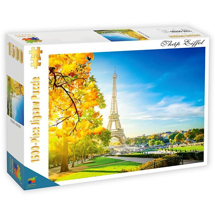 Bộ Tranh Ghép Hình Minh Châu - 60 x 80 cm (1500 Mảnh Ghép) - Tháp Eiffel