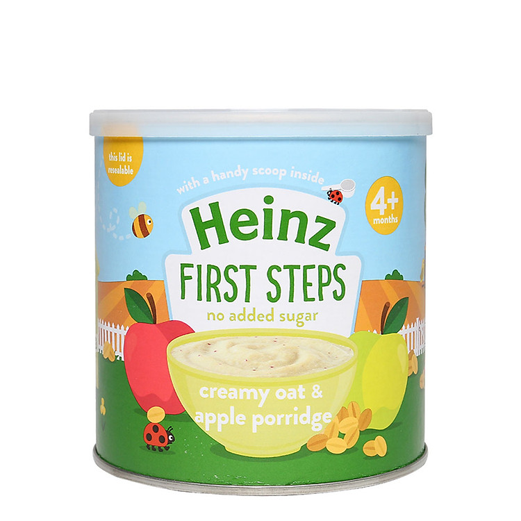 Cháo Ăn Dặm Heinz First Steps Cream Oat & Apple (240g)