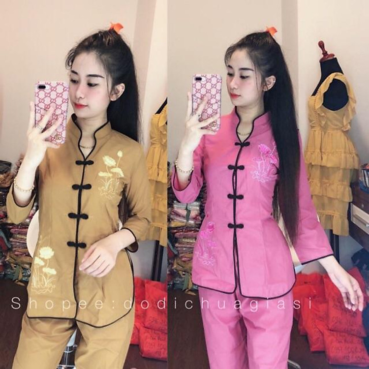Đồ Lam Đi Chùa # Cổ Tàu Viền # Đồ Bộ # Quần Áo Nữ
