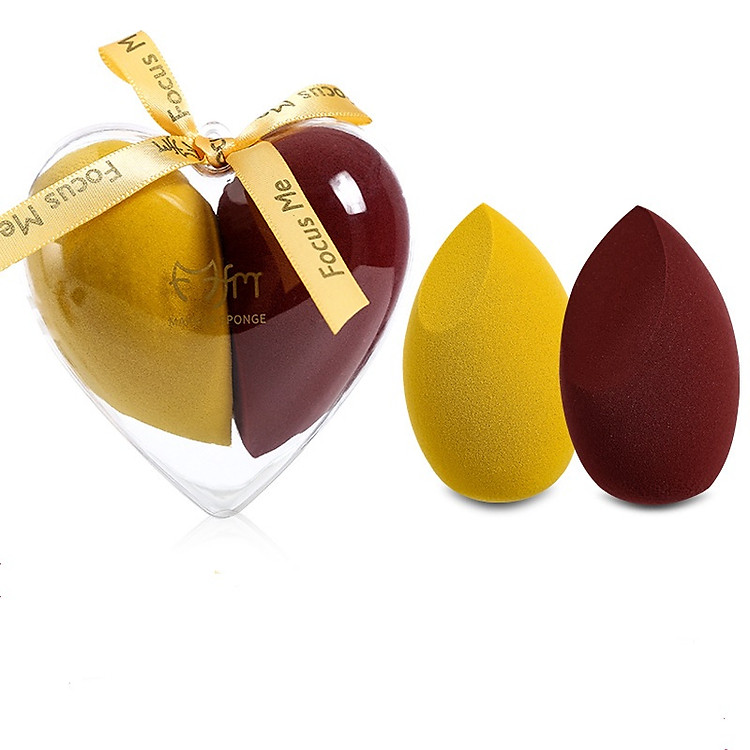 Hộp 2 Bông Phấn Tán Kem Nền Thông Minh. Kích Thước 60*40mm