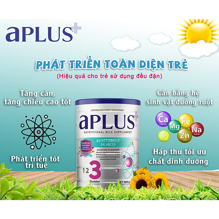 Tìm mua tại Avakids:Sữa bột aPLUS số 3 cho trẻ 1-3 tuổi, tràn ngập Khuyến mãi, Ưu đãi
