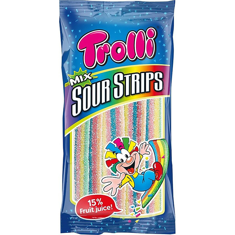 Kẹo dẻo Trolli Mix Sour Strips 85gr