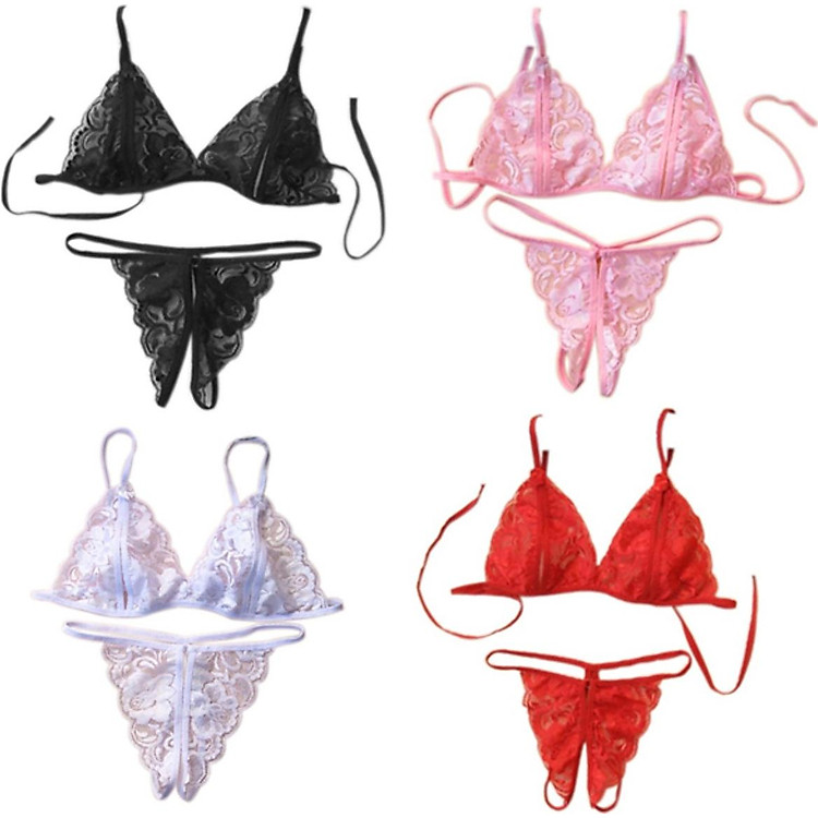 Combo 4 bộ đồ lót nữ phối ren sexy gợi cảm