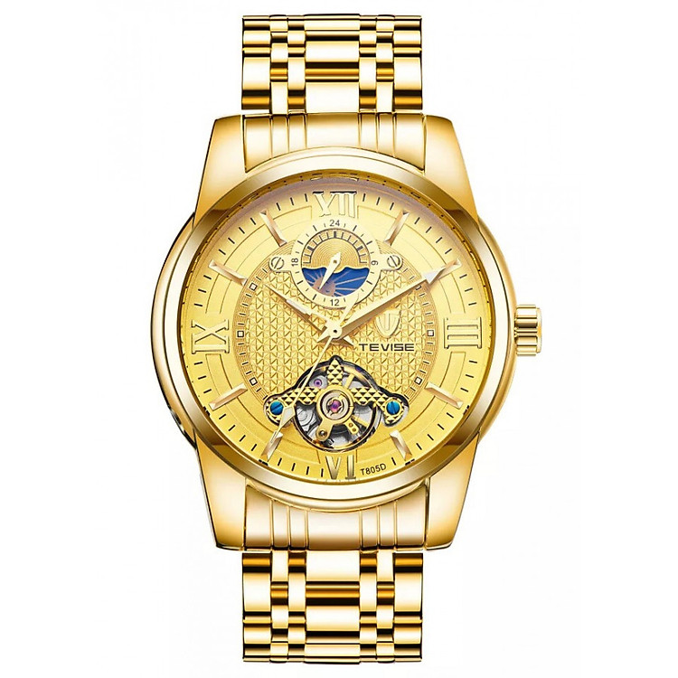 Đồng hồ cơ Automatic dành cho nam dây thép TEVISE T805D