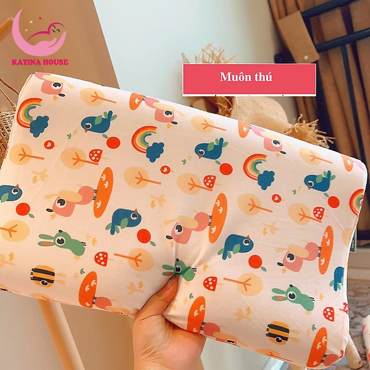 Gối cao su non cho bé 30x45cm, có lỗ thông hơi thoáng khí, mềm mát, thấm hút tốt