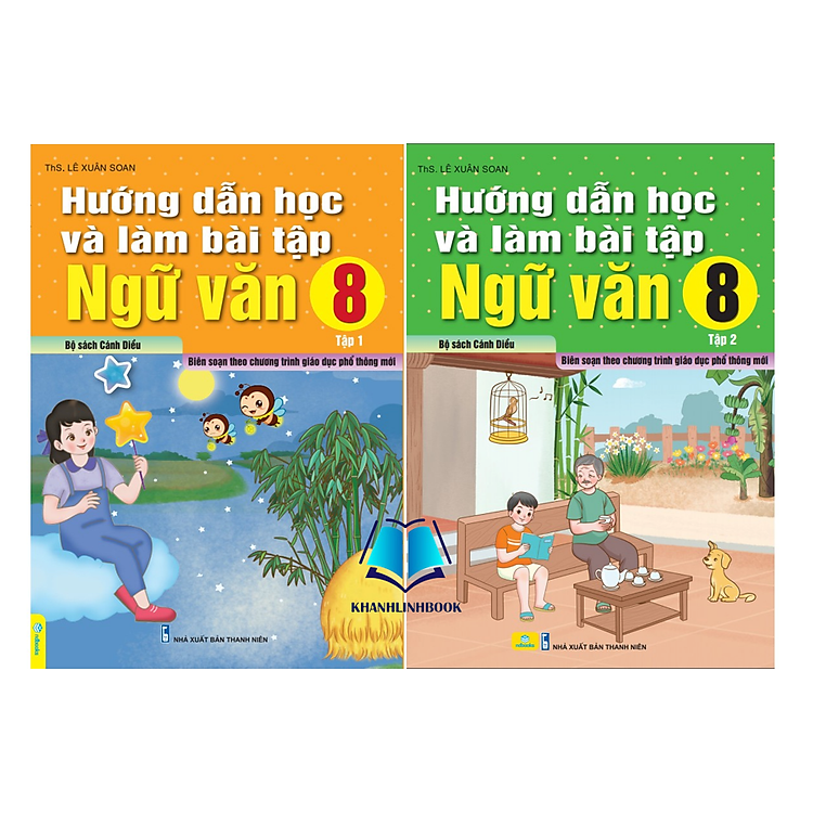 Sách - Combo Hướng Dẫn Học Và Làm Bài Tập Ngữ Văn 8 - tập 1 + 2 - Biên soạn theo CT GDPT mới - Cánh Diều