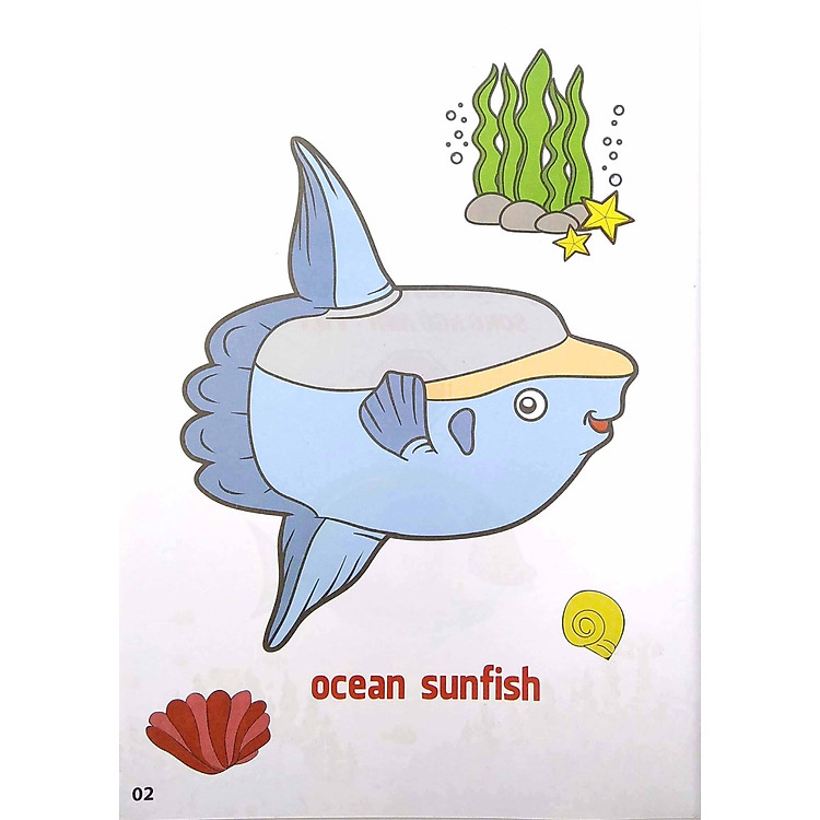 Tô Màu Động Vật Sống Dưới Nước - Song Ngữ Anh-Việt - Tập 2 (Tái Bản 2023) - Ảnh 5