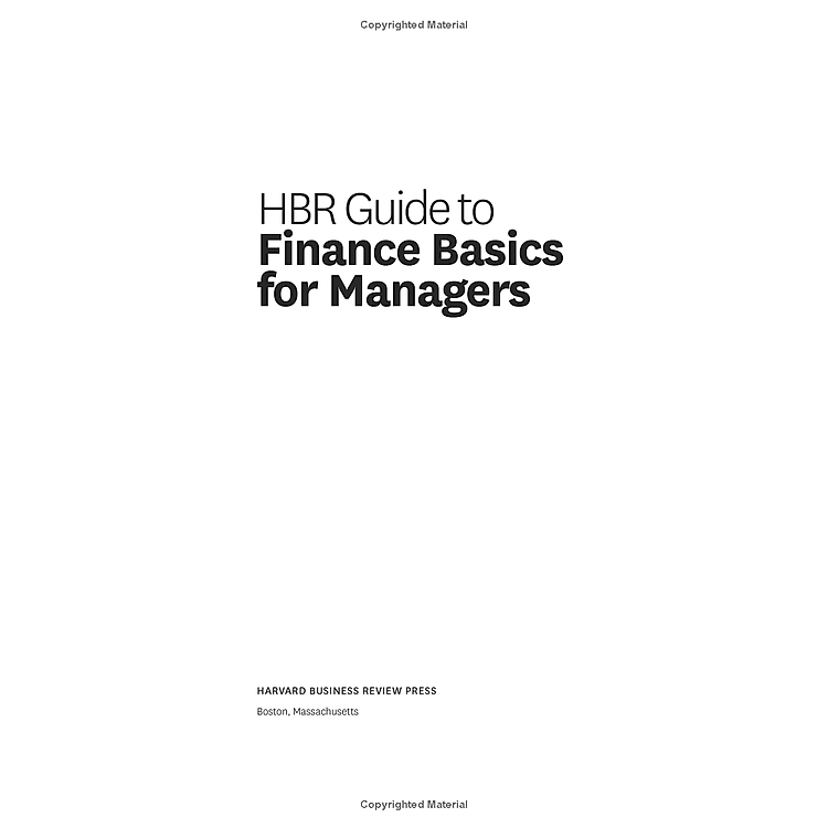 Harvard Business Review Guide To Finance Basics For Managers - Ảnh 5