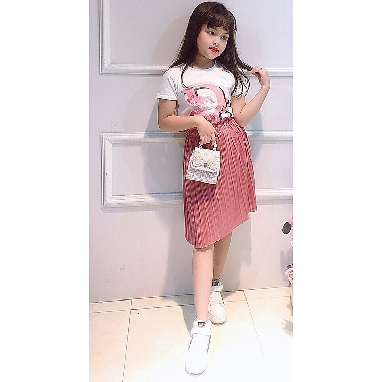 SÉT CHÂN VÁY KÈM ÁO BÉ GÁI CHO BÉ 10-42KG