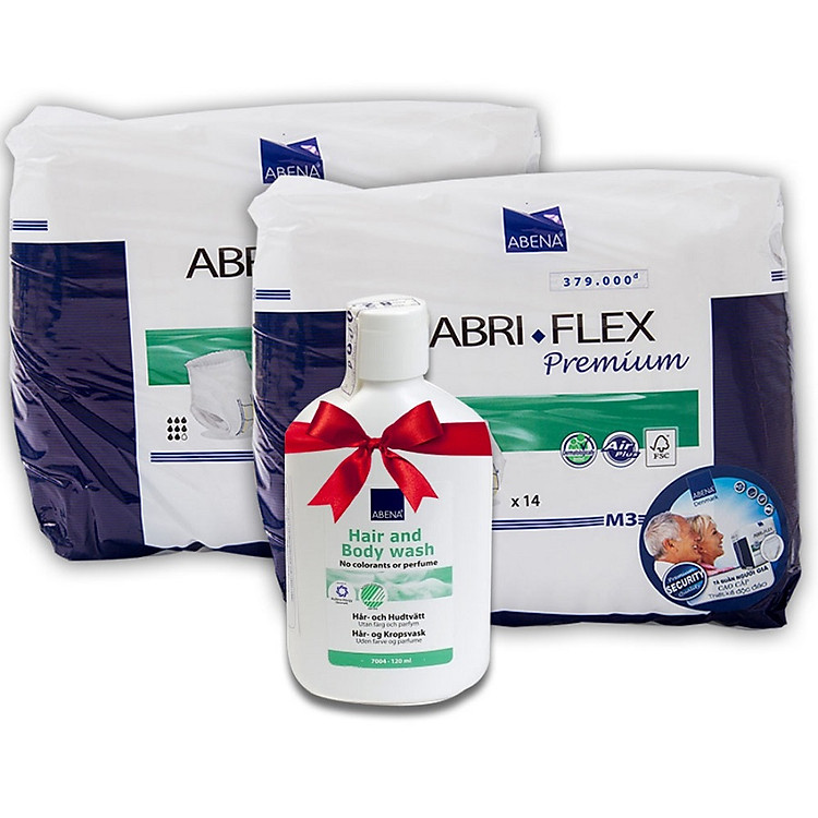 Tã quần người lớn Abena M3 (tặng kèm sữa tắm khô)