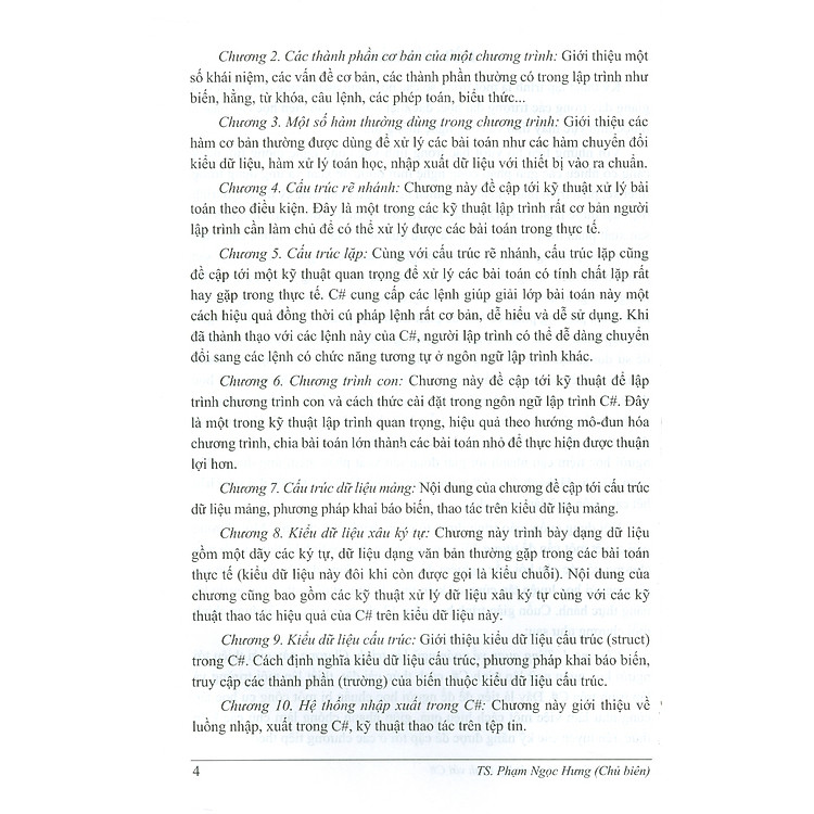 Giáo Trình Cơ Sở Kỹ Thuật Lập Trình Với C# - Ảnh 4