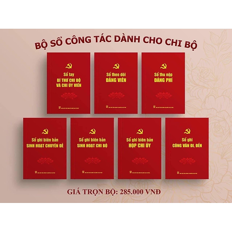 Bộ sổ công tác dành cho chi bộ