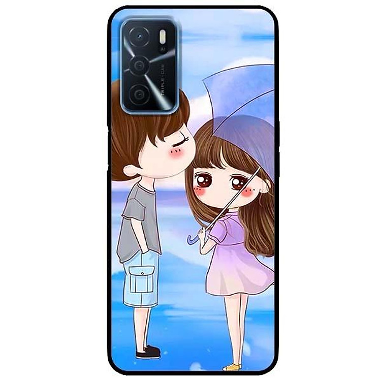 Ốp lưng dành cho Oppo A16 mẫu Cặp Đôi Xanh