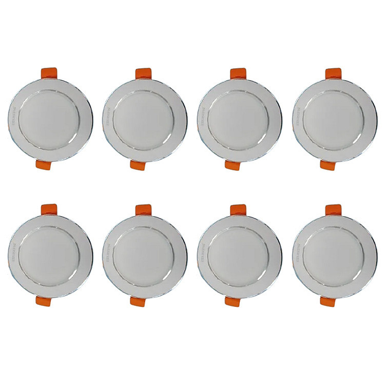Bộ 8 Đèn Led âm trần 5w ánh sáng vàng trung tính hàng chính hãng.