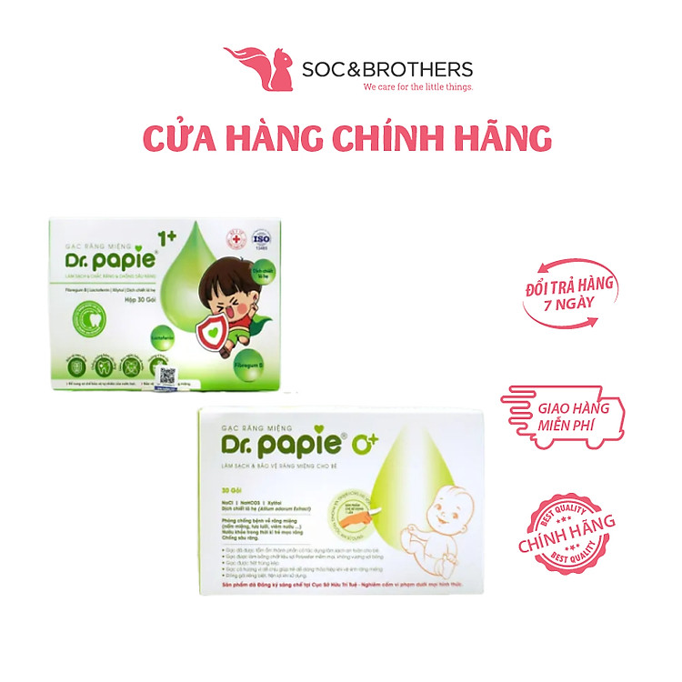 Gạc Rơ Lưỡi Dr Papie 30 Miếng Chính hãng Giá rẻ - Hình ảnh 2