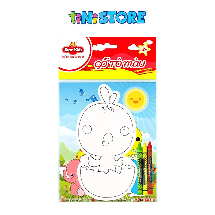 Gỗ tô màu con Gà TiNi Chính hãng Giá rẻ