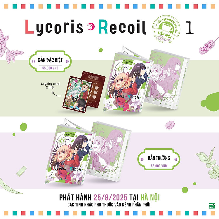 Truyện tranh Lycoris Recoil + Lycoris Recoil ngoại truyện Nhắc lại + Tiếp nối - Chang Book