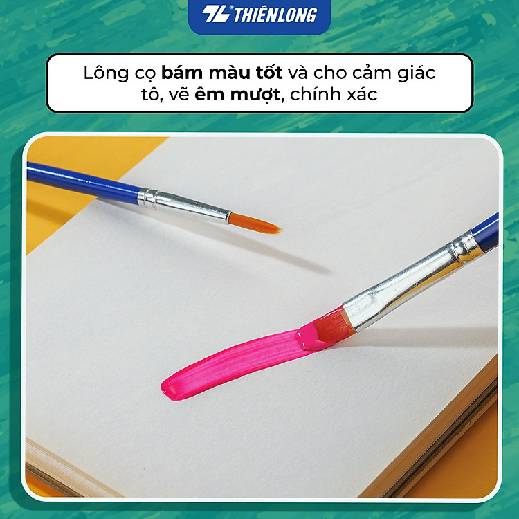 Cọ Vẽ Tròn Thiên Long Colokit BRW-C02 (10 chiếc) - Ảnh 5