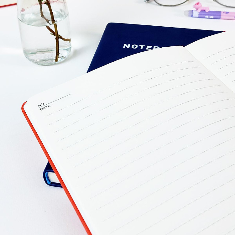 Sổ Bìa Da A5 Kẻ Ngang (200 trang 80gsm) - Màu Vàng Chanh - Ảnh 6