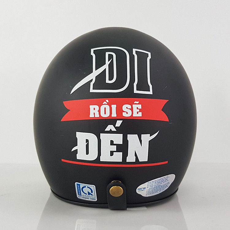 Mũ Bảo Hiểm Phượt 3/4 Đi Rồi Sẽ Đến _ Nón bảo hiểm đôi đẹp