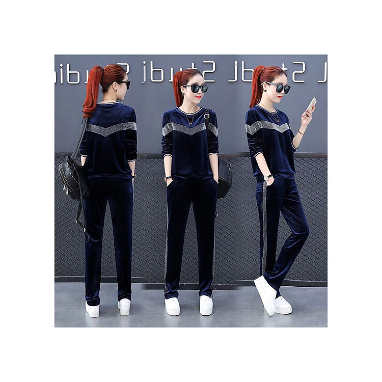 Set Đồ Bộ Nhung Lụa - KT2376