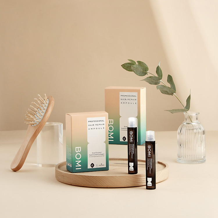 Hấp dầu phục hồi tóc Bomi Hair Ampoule Collagen & Snail Extract