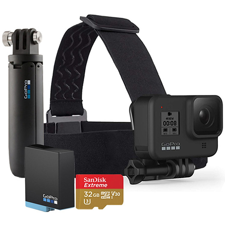 Combo GoPro HERO 8 Bundle Black - Hàng Chính Hãng