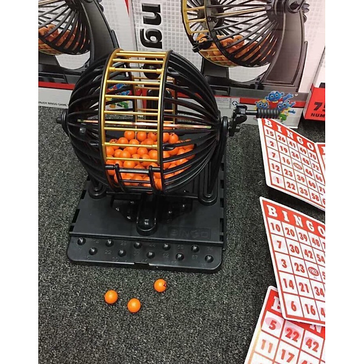 Bộ Lồng Quay Bingo 90 Số Tặng Móc Khóa Chính hãng Giá tốt - Hình ảnh 4