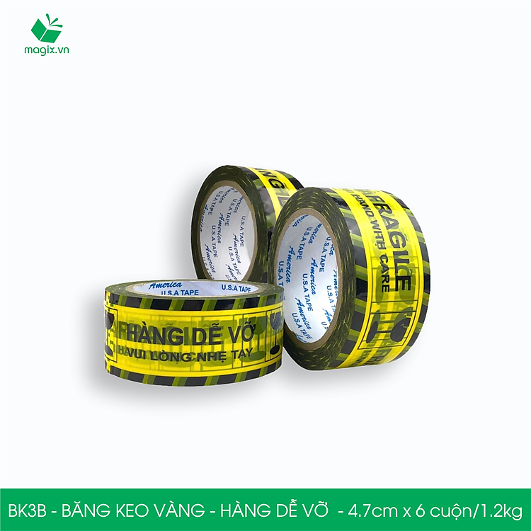 Băng Keo BK3B (6 cuộn) 4.7cm x 1.2kg - Ảnh 4