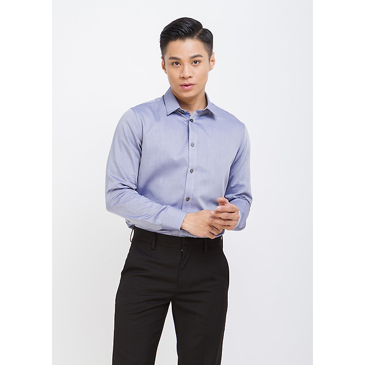 Áo Sơ Mi Nam Tay Dài Ninomaxx NM-SU-M-SHB-LS-1705067 - Xanh